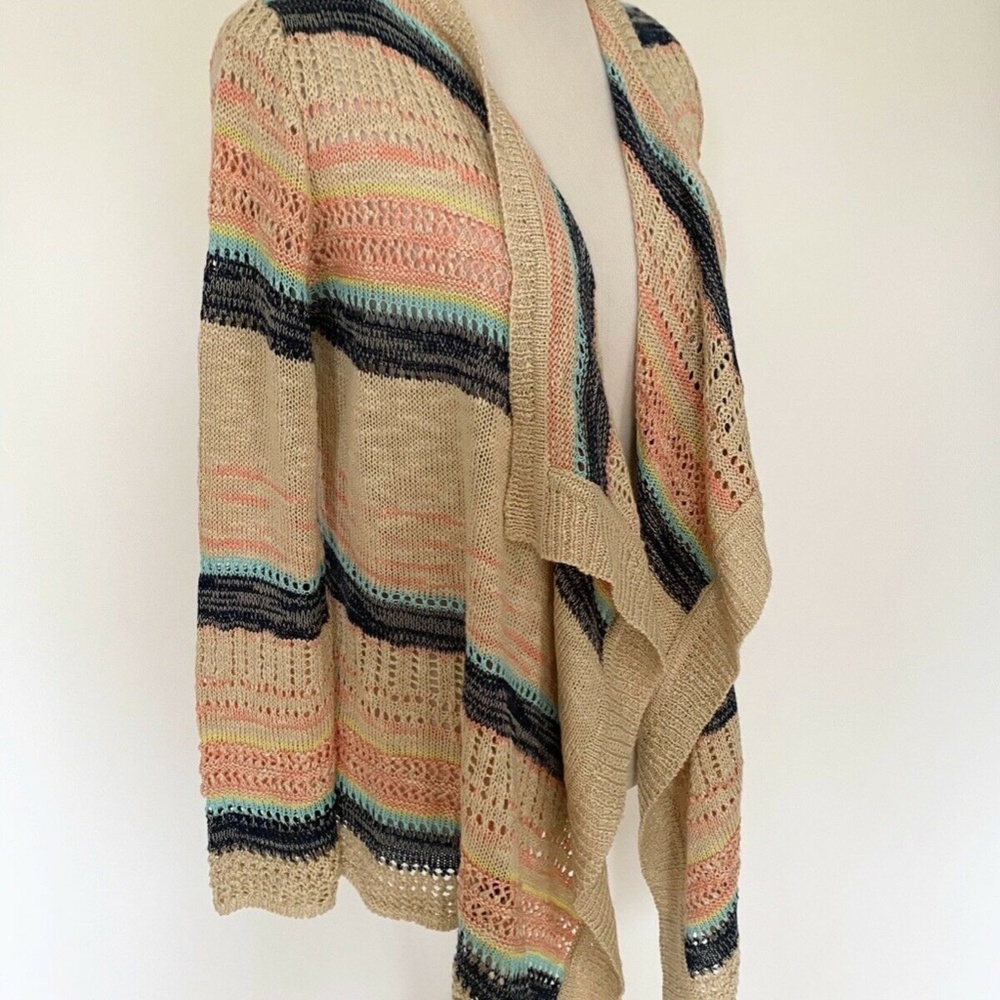 Francescas Stripe Open Front Drape Stripe Light - image 2